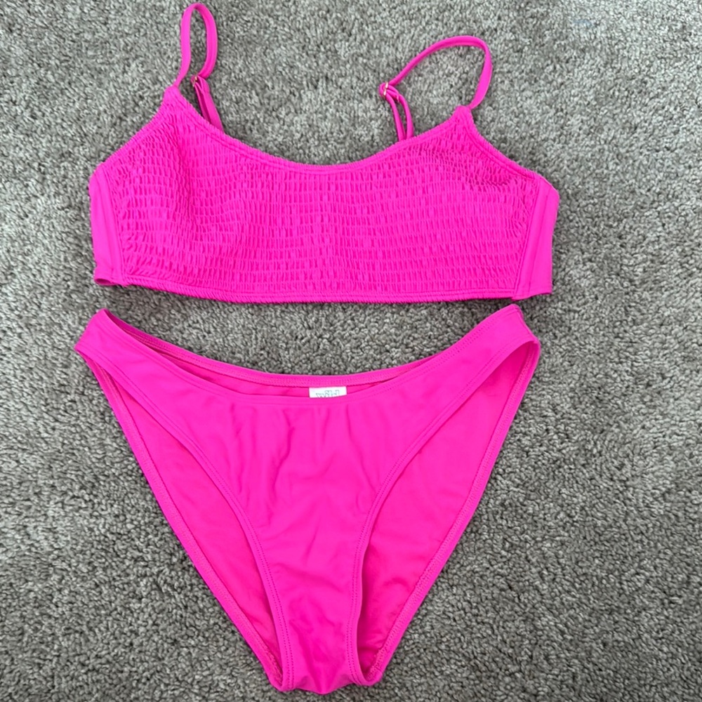 Wild Fable Bright Pink Bikini